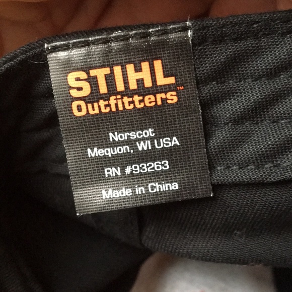 Stihl TS 420 X2 Air filtration world tour 6 panel baseball style hat vented cap - Picture 8 of 11